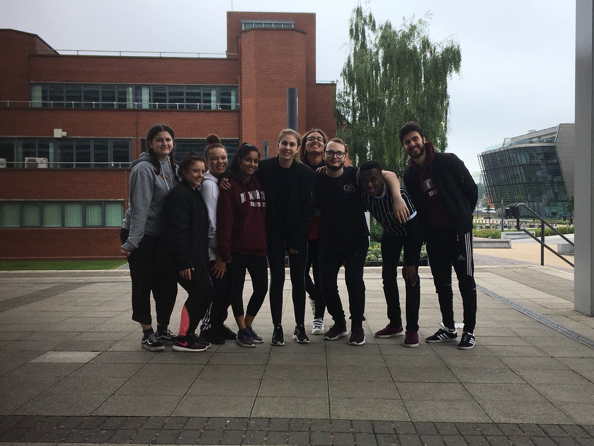 dmuleicester's tweet photo. Shout out to Code Crew from @DmuHipHop doing a 24-hr hip hop marathon at Campus Centre - they’re here till 12-30 today! They’re raising money to go to Dance Camp UK next weekend and to support the poorly nephew of one of their dance teachers @demontfortsu #donate https://t.co/eHq6JPcJF1