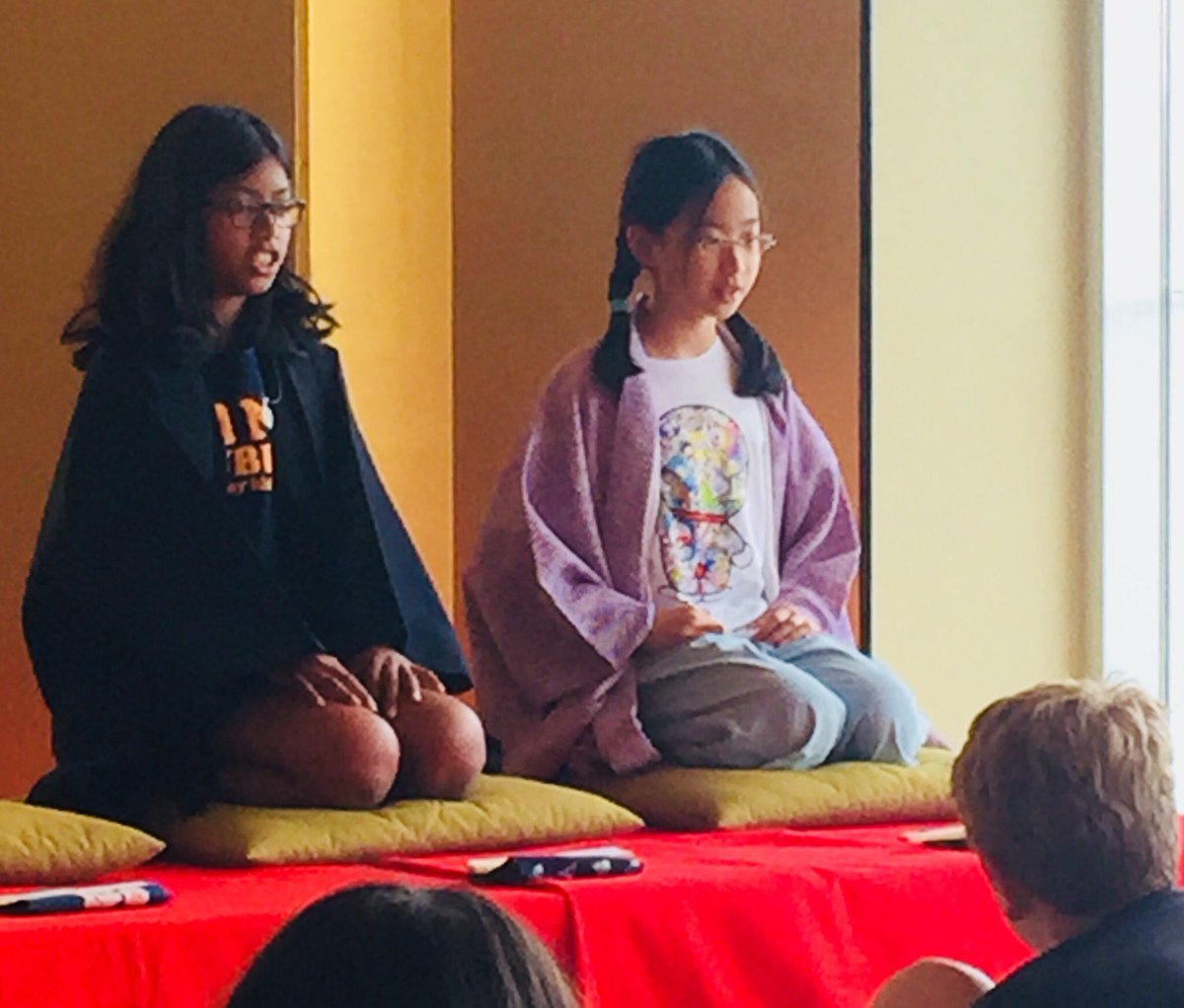 grade5asij's tweet photo. Rakugo in the 🇯🇵 Center! https://t.co/CLLBQNz2ii