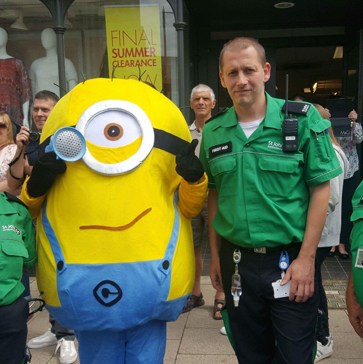 stjohnambulance's tweet photo. #TeamSJA Volunteer Andrew Rivett is a First Aider &amp; Unit Fundraising Lead in Lowestoft, where he's currently undertaking the huge task of trying to raise £40,000 for a facilities refurb. 

Local to Lowestoft? Drop in and say hello to Andrew and find out how you can help! #VW2018 https://t.co/Lnh4YAGVgo