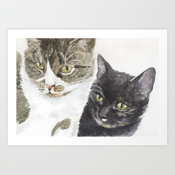 katerinamitkova's tweet photo. Two cats - tabby and tortie Art Print #society6 #print #cat #watercolor #animlaart #catart #katerinakart
https://t.co/IN57KMaydL https://t.co/fChEzBI5dX