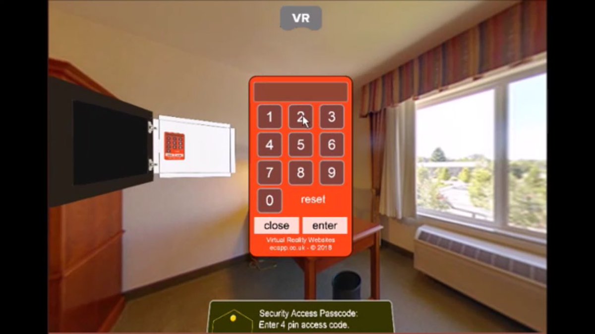 MrPhilFreak's tweet photo. Virtual Reality Websites - Krpano Escape Game Actions by adding a passcode panel to enter a specific pin or passcode to complete a task. Passcode panel is color changeable. #virtualreality #krpano #virtualrealitywebsites #technology #vr #webgl 
 https://t.co/YJnAavIkHP https://t.co/SVpsVo2Ppn