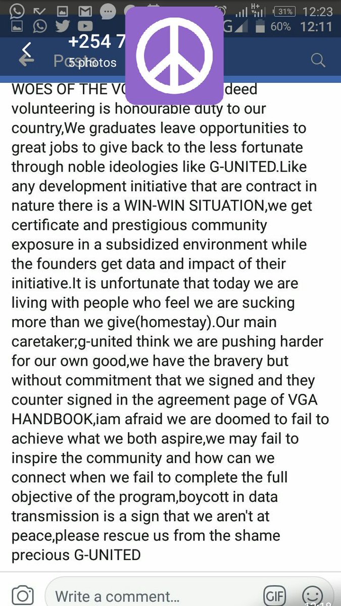 techedward001's tweet photo. @AMB_A_Mohammed 

Over 3rd month and still G United volunteers crying for their stipend. The program was incorporated in the ministry of Education. Hon CS do something to help this young graduates https://t.co/4y7WUquq1R