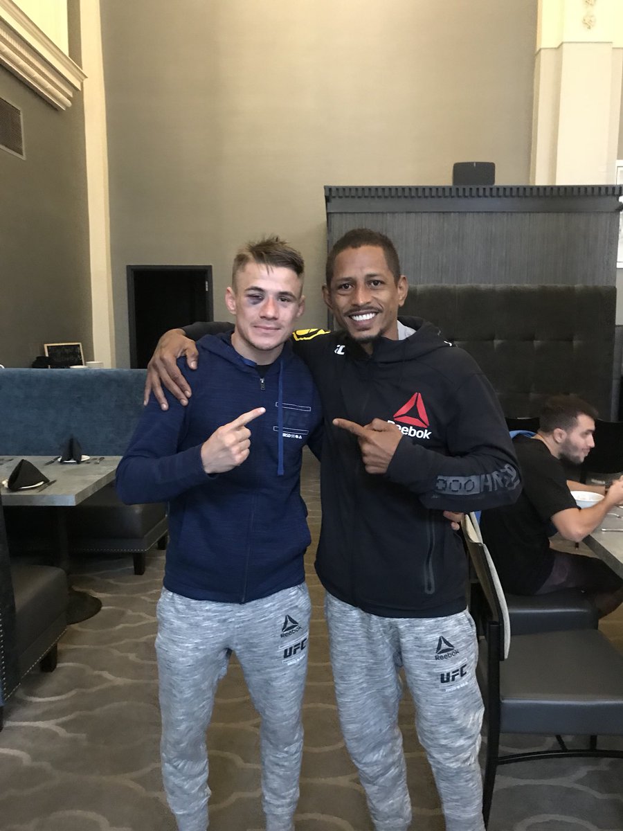 LastKingsmanMMA's tweet photo. It was an absolute honour to share the octagon with you last night @JohnnyEduardoN. Wish you all the best 🙌 https://t.co/CymmsveXza