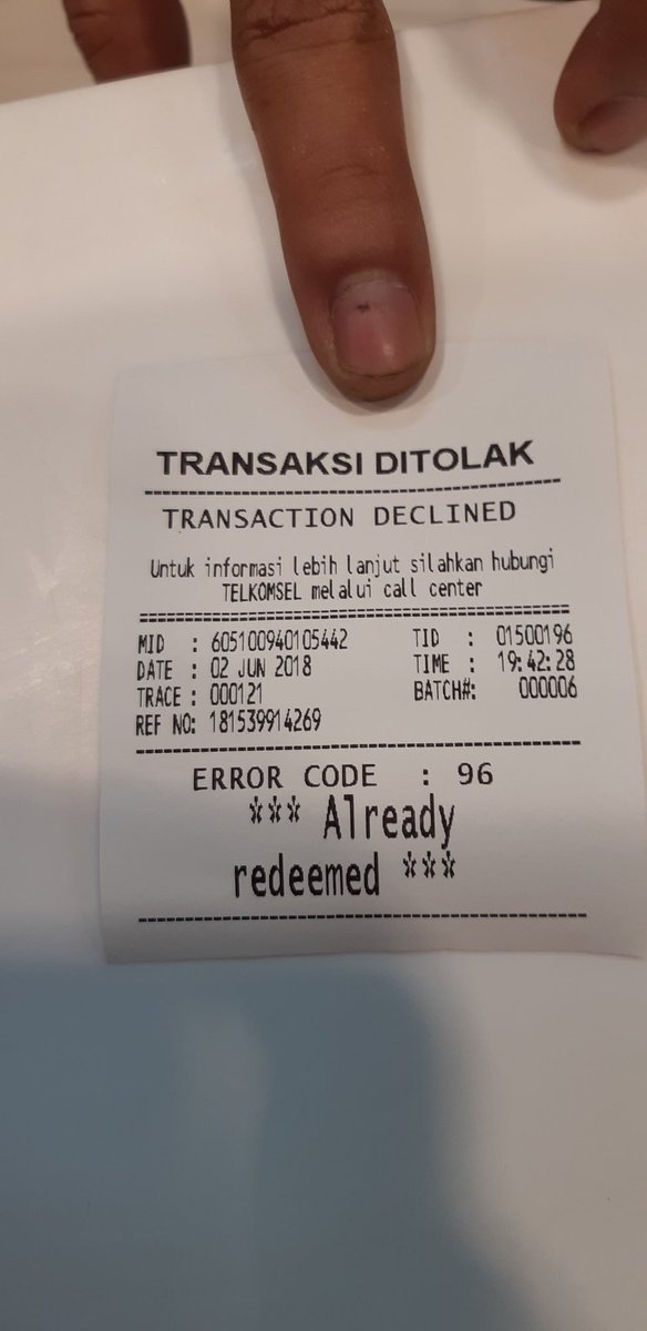 Apa apain ini promo zuper krunch ngak bs pakai tcash .saldo ada pdhl.yg bener aja promo nya.jd bayar normal .paraaaahhhh <a href="/KFCINDONESIA/">KFC Indonesia (Jagonya Ayam!)🔥</a> <a href="/TCASH_ID/">TCASH Indonesia</a> <a href="/Telkomsel/">Telkomsel</a>