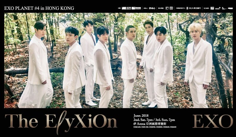 EXOGlobal's tweet photo. [SCHEDULE] 180602 EXO Planet #4 The ElyXiOn - in Hong Kong Day 1 @ 8PM KST

#PremiosMTVMiaw #MTVLAFANEXOL #MTVLADANCEKOKOBOP @weareoneEXO https://t.co/AabMZIo9RK