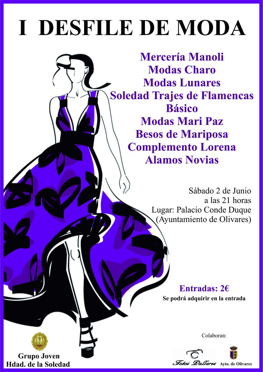 No te quedes sin tu entrada solo quedan 80!!!! Ponte en contacto con algún miembro del Grupo Joven para reservar la tuya 💜