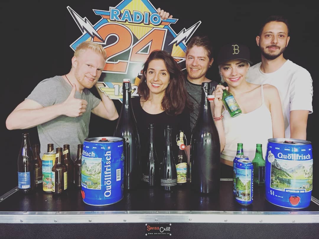 CrisRellah's tweet photo. Thank U so much Radio24 :) 
Was a funny day ✌️

#radio #interview #switzerland #zurich #beerforthechampions https://t.co/JbP1bwwzXQ