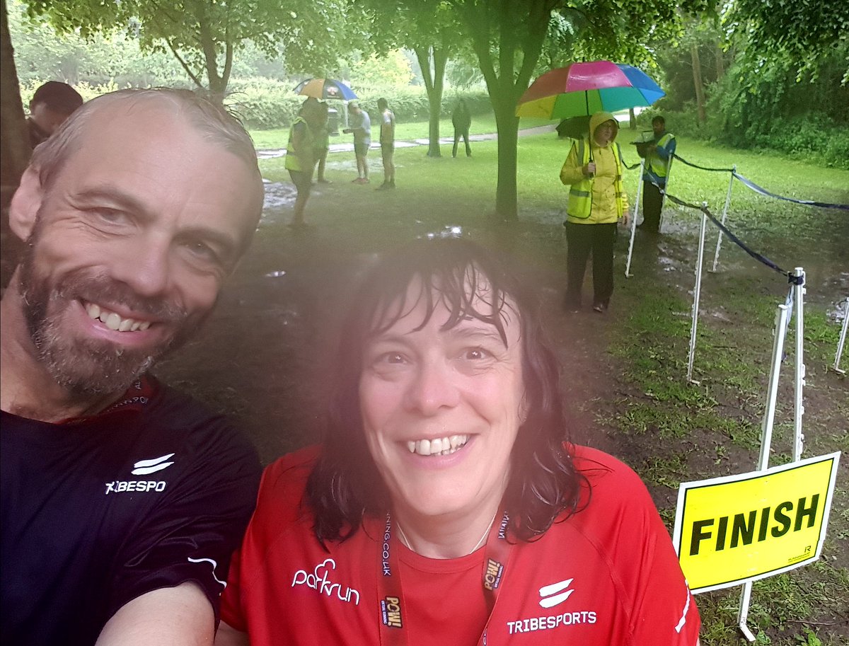 Philsdriving's tweet photo. Despite a downfall of biblical proportions starting 15 mins before the start, myself & @janet_jefferies had a great time running the @parkrunUK #Bostonparkrun this morning. A really nice course, despite the ankle deep water on the riverbank, a massive thank you to the marshalls https://t.co/spQZ4DuxmO
