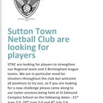 Photo by Sutton Town Netball (@SuttonNetball)