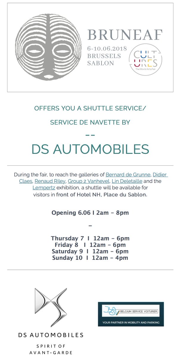 #shuttle #ILOVEBRUNEAF #cultures #artevent #africanart <a href="/DsAutomobile/">Ds Automobile</a> @belgiumservicevoiturier <a href="/bruneaf/">BRUNEAF</a>