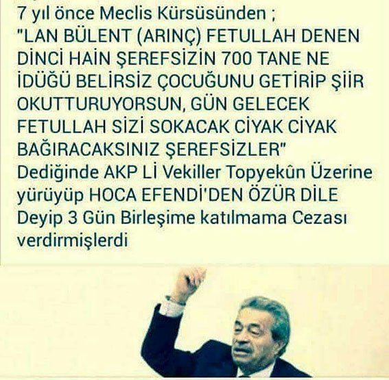 hanzadeogluemir's tweet photo. @omerturantv 🇹🇷🇹🇷 KAMER GENÇ 🇹🇷🇹🇷
Sizi yillar önce uyardiğinda ona mecliste saldirdiniz hoca efendi hazretlerine saldiri var dediniz TBMM Kamer Gence Ftö ye hakaretten 3 gün ceza verdi yıl 2009 Gerçek Fetöcüler dışarda.... https://t.co/KvvAcXWlqx
