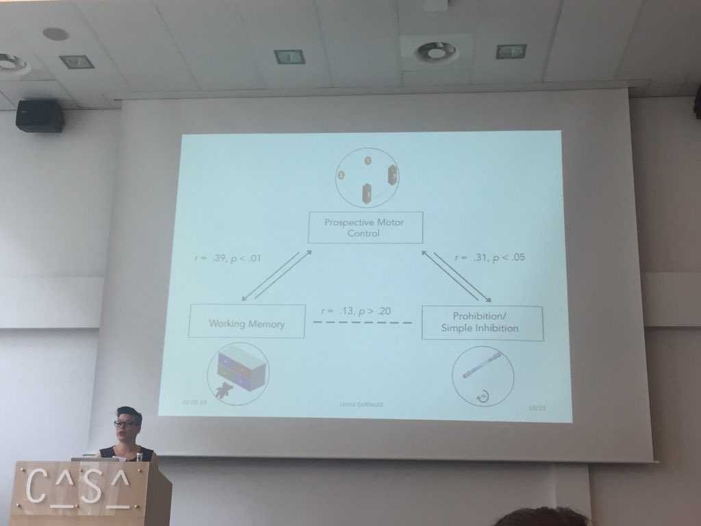 carinadeklerk's tweet photo. Very interesting talk on the link between prospective motor control and executive functioning by @JannaGottwald #jps2018 and well done for carrying on despite technical issues! https://t.co/N9qVRDITaB