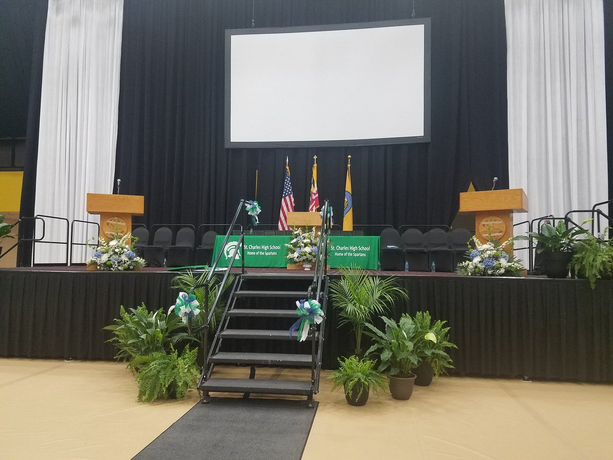 StCharlesHS's tweet photo. Good morning Spartans!  Are you ready to graduate class of 2018? https://t.co/wUQPfFkXl3