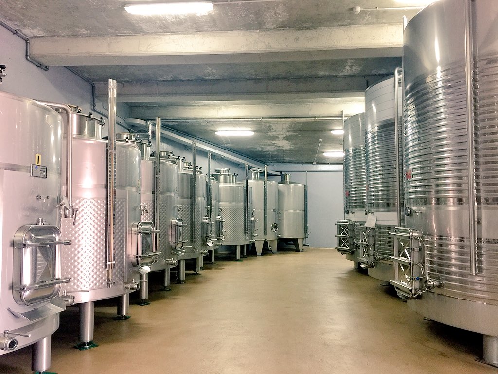 ana_zapatillas's tweet photo. Segunda bodega que visitamos: nos vamos a  #roandi de la mano de su gerente Rogelio que nos explicará las características de sus vinos. #portasabertas18 https://t.co/snupKDE8jR
