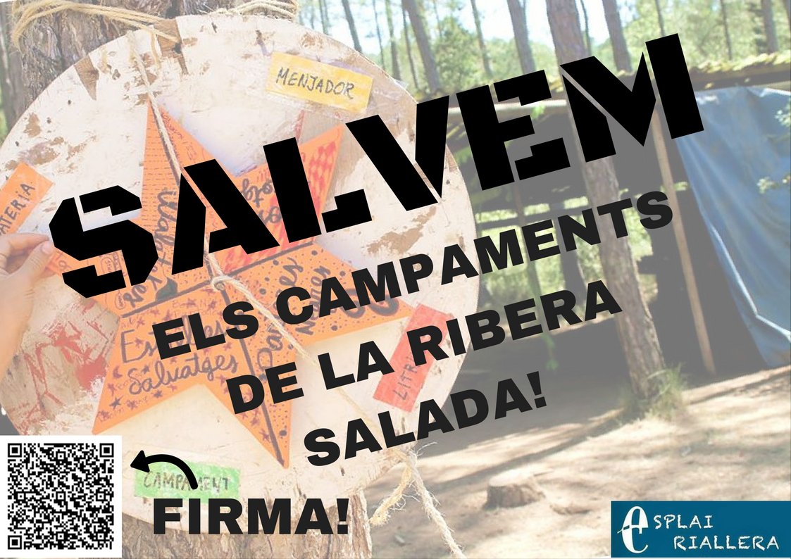 SALVA ELS CAMPAMENTS, SALVA 45 ANYS DE TRADICIÓ!
change.org/p/esplairialle…
