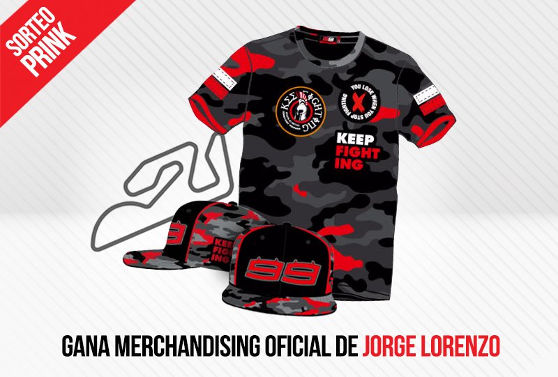 PrinkEsp's tweet photo. 🏁 Síguenos, haz #RT y podrás ganar uno de los 2 Kits de merchandising oficial de @lorenzo99 que regalamos #JL99 😈 #ItalianGP https://t.co/bHNFHePnwA