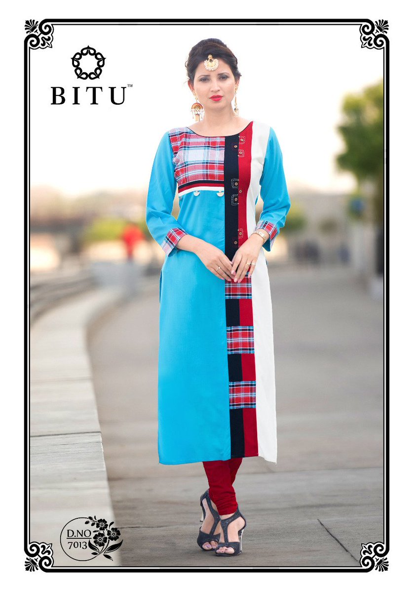 vandvshops's tweet photo. Whatsapp No . : 9574008882

Catalog : *MAHI*
Design : 8
Fabric : Heavy 14kg Plain Reyon, Pure Cotton Check with Hand Work
Size : M(38), L(40), XL(42), XXL(44)
Length :- *46"*
Disptach date:- *23-May-2018*

Limited Stock https://t.co/3h5gxwqACh