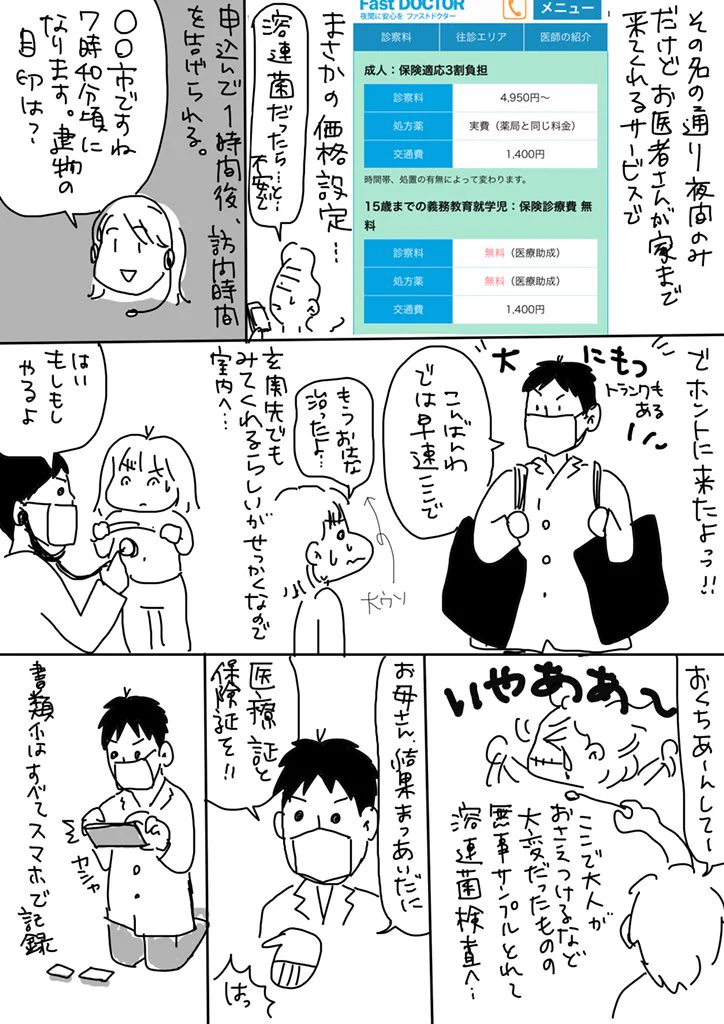 子供が夜間に発熱した時は？ファストドクターに頼ってみてもいいかも！