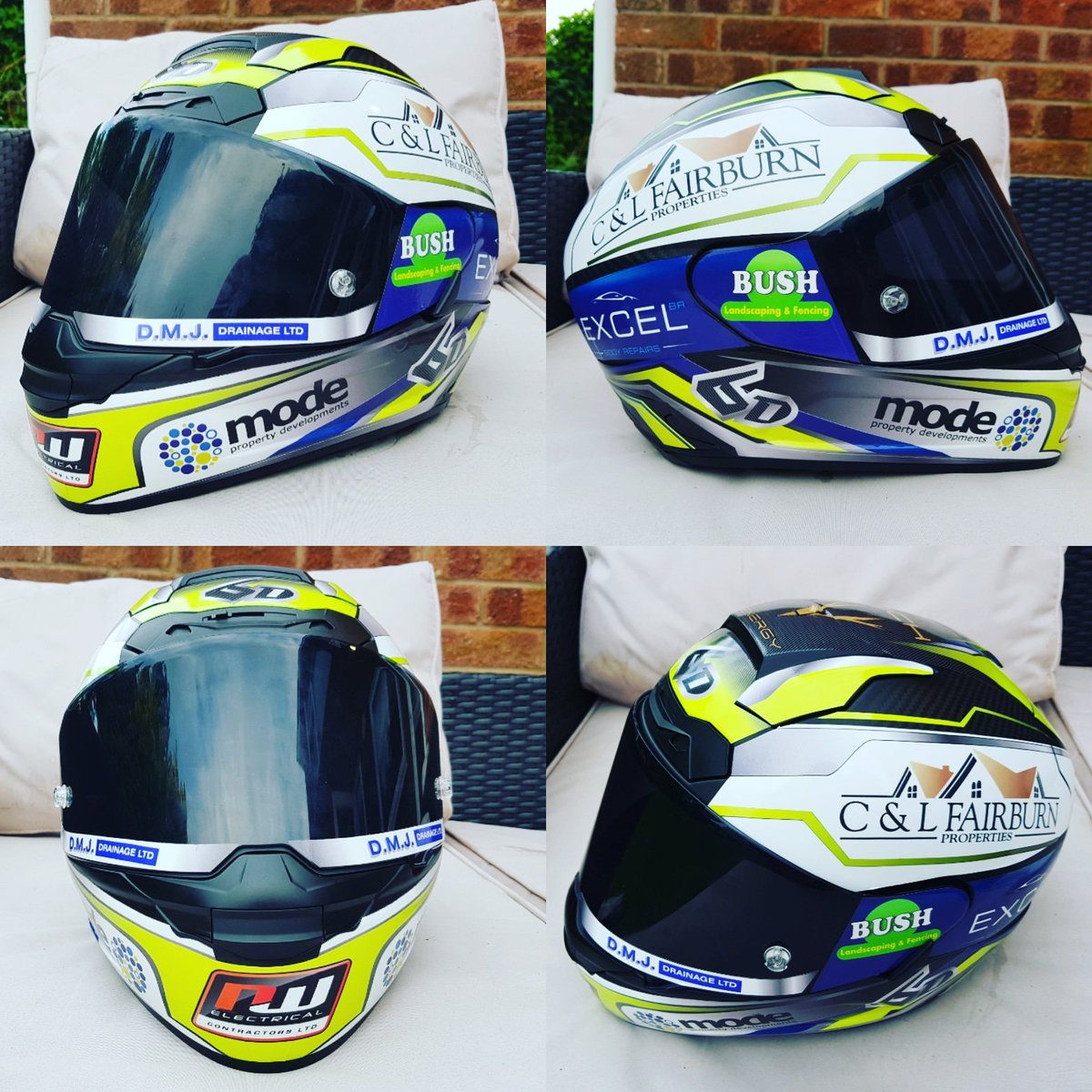 helmet finished for <a href="/mcconnellracer/">Billy McConnell</a> .
What do you think? All vinyl on a carbon <a href="/6DHelmetsUK/">6DHelmetsUK</a>