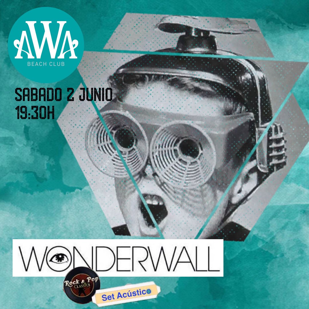 AwaChipiona's tweet photo. La cita es esta tarde 🎤
#wonderwalll #livemusic #musica #musicaenvivo #rockandpop #classics #acoustic #awa #awachipiona #awabeachclub https://t.co/okASXbHdPs