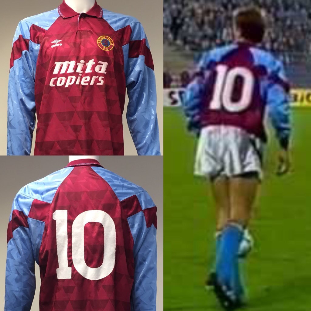 aston villa 1990 shirt