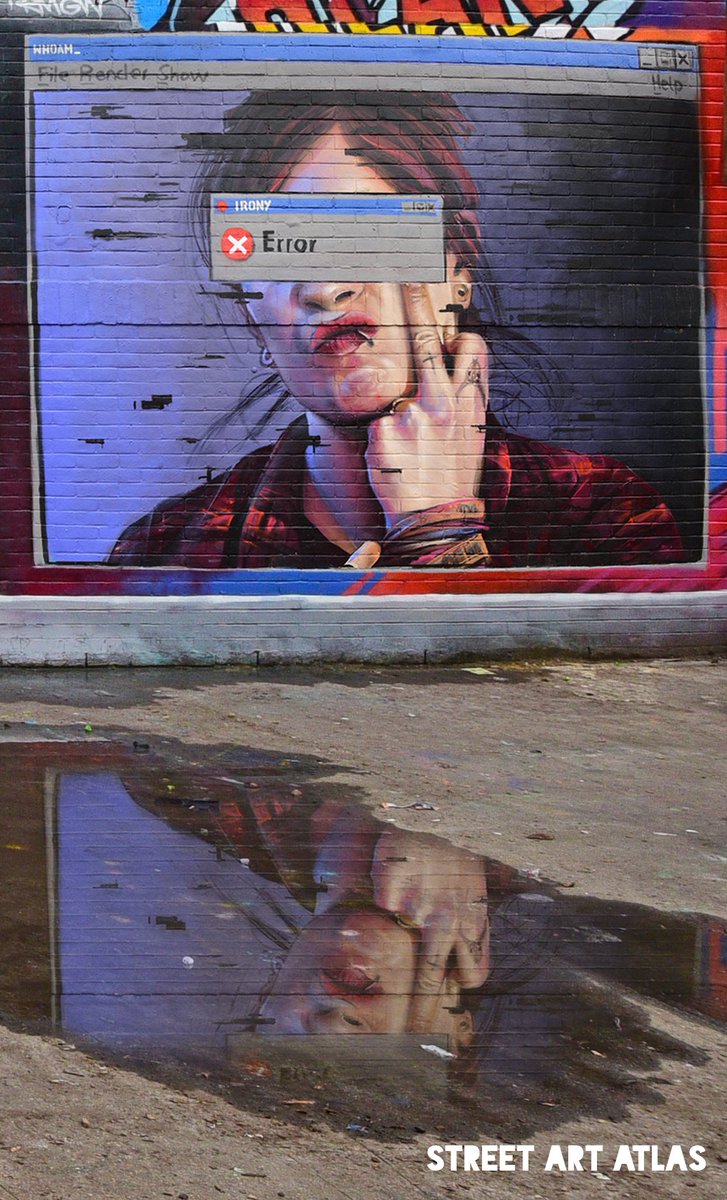 StreetArtAtlas's tweet photo. Computer error from @whoamirony @MOS_UK Organised by @EndoftheLineLDN #Irony #mosuk18 #mosuk #MeetingOfStyles #StreetArt https://t.co/o0BN77mTJV