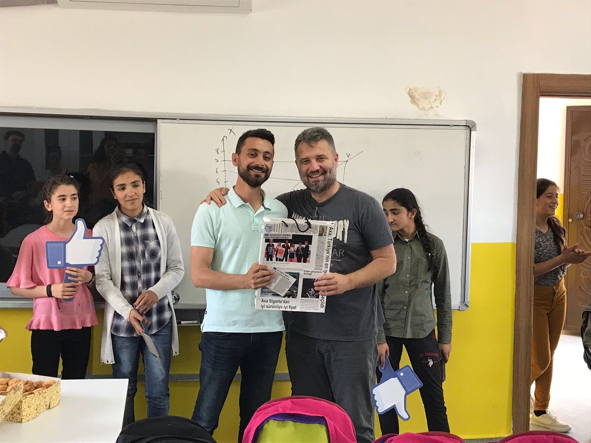 YAVUZOLKEN's tweet photo. Sivrice’de birbirinden özel çocuklarımız ve öğretmenleri ile tanıştığımız için çok şanslı ve mutluyuz. Mardin Midyat Sivrice Ortaokulu’na olağanüstü misafirperverlikleri çok teşekkür ediyorum. #SivriceDream #AXASigorta4.0 https://t.co/DVdMij6wLY