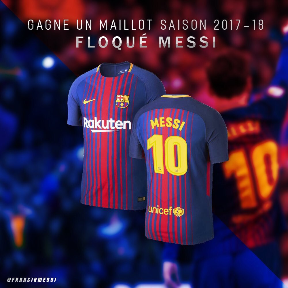 FranciaMessi's tweet image. CONCOURS 🎁

RT + FOLLOW @FranciaMessi pour tenter de gagner le nouveau maillot du Barça (saison 2018/2019 et non celui de la saison 2017/18) 🔵🔴

T.A.S : 16/06/18