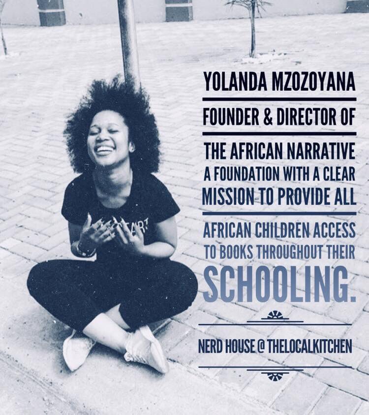 NerdHouseZA's tweet photo. Our first speaker for the day is @YolandaMzozoyan from @AfrikaNarrative #NerdHouseZA https://t.co/PIgmqc31NN