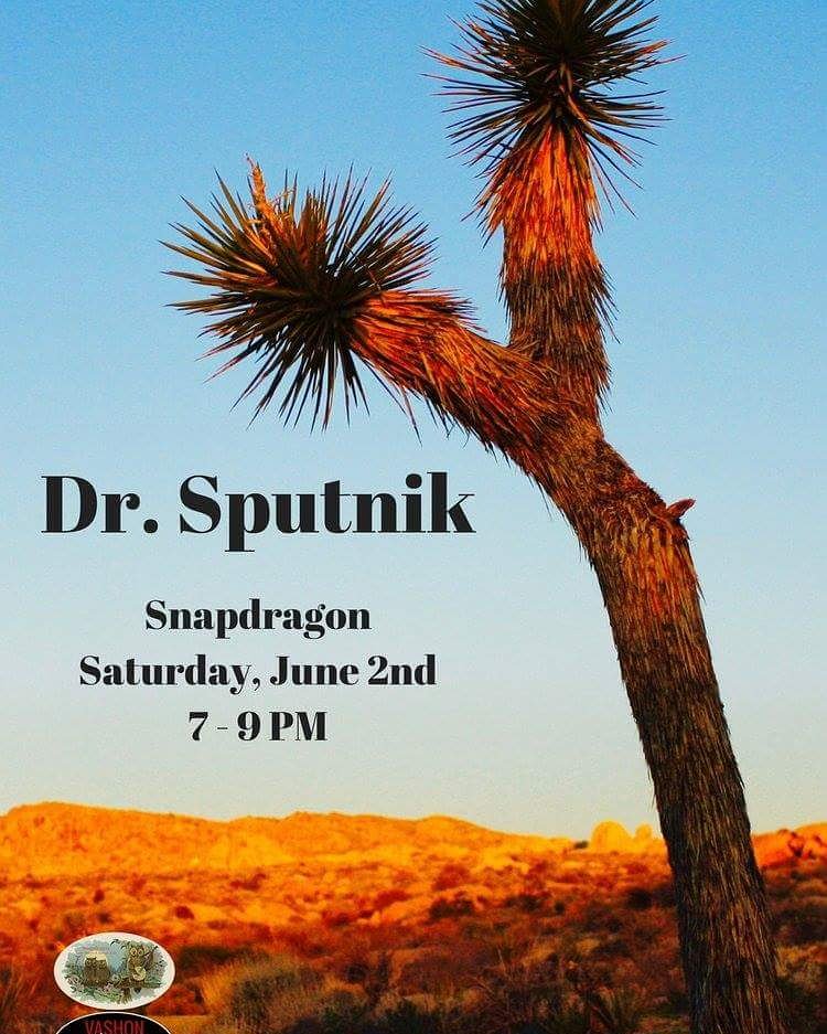 SnapdragonCafe's tweet photo. Dr. Sputnik plays tonight starting at 7pm! #drsputnik #vashonevents #snapdragonbakeryandcafe #Saturday #livemusic https://t.co/yUxCeRd50y