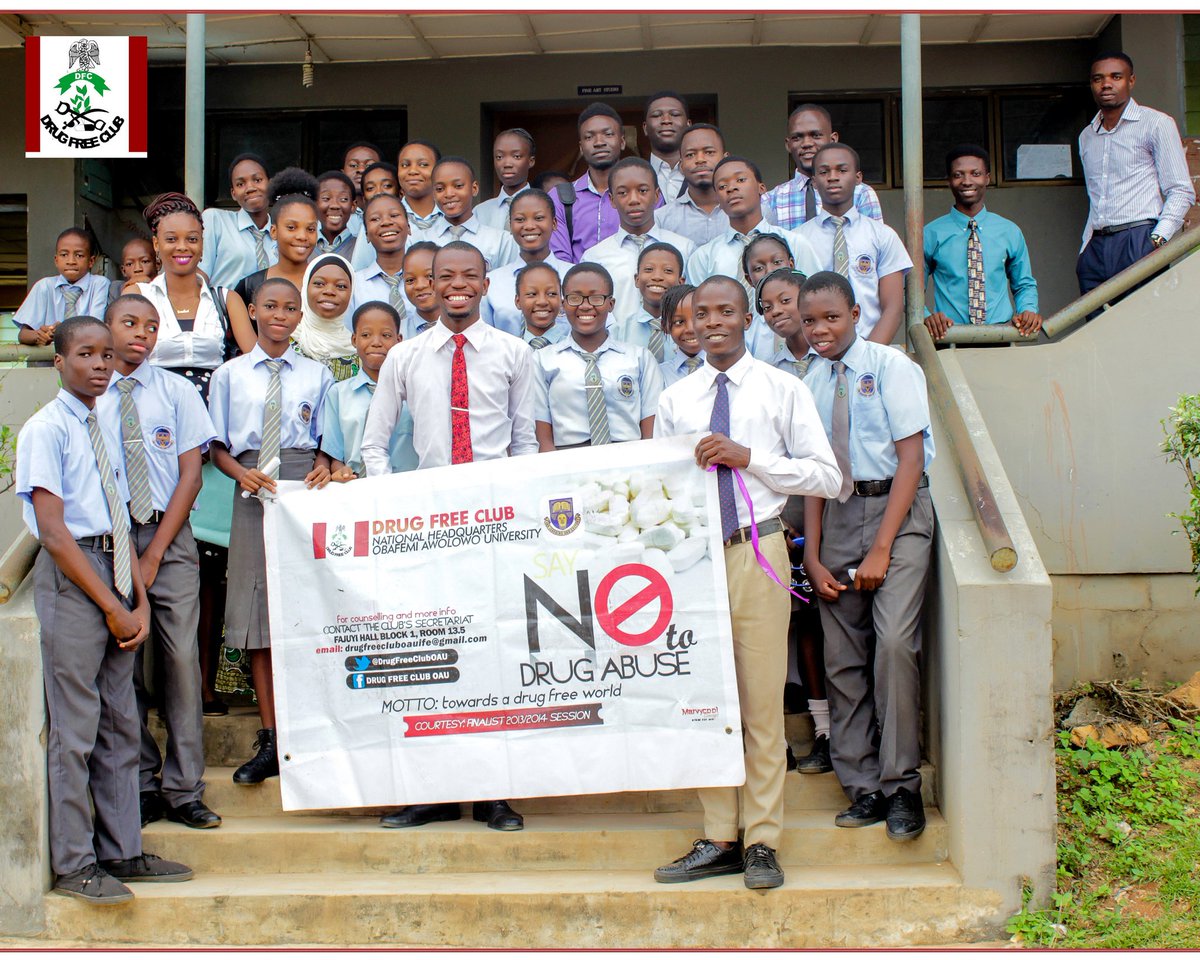 Drug Free Club Oau On Twitter We Were At Oauis Yesterday Where