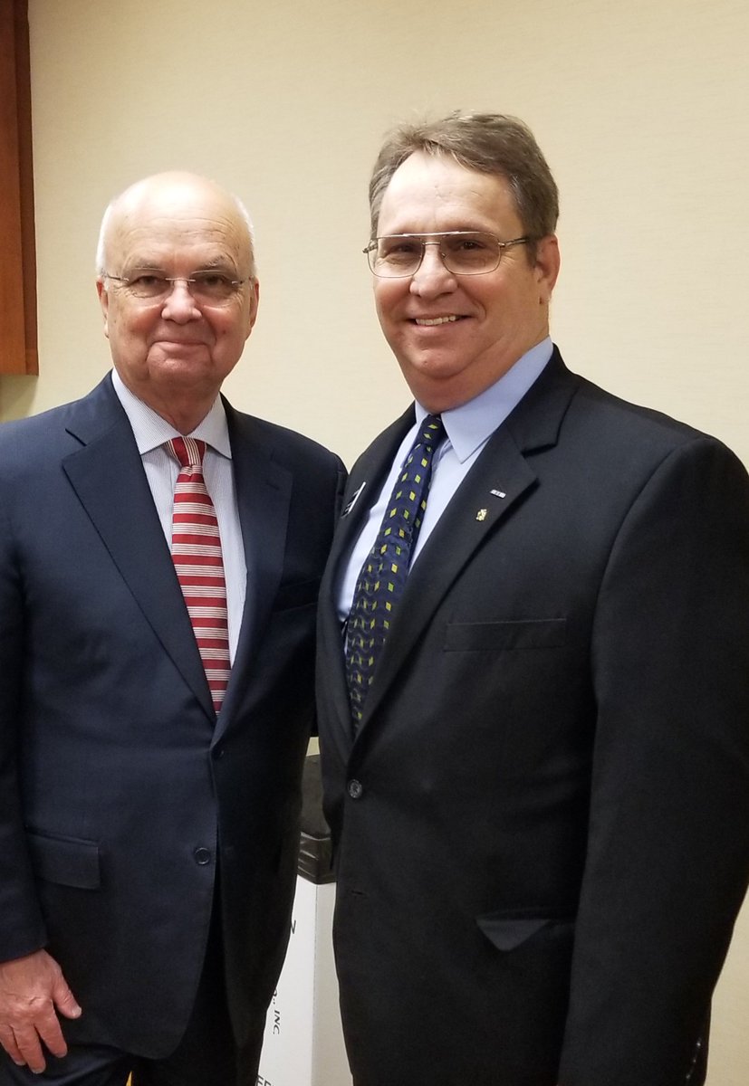 #APUSgrad #AmericanMilU #AmericanPubU – Thrilled to meet @GenMhayden , former Director, Central Intelligence Agency (CIA) & National Security Agency (NSA). He delivered a brilliant commencement address during our 2018 #APUSGrad graduation ceremonies in Washington, DC. #USAF