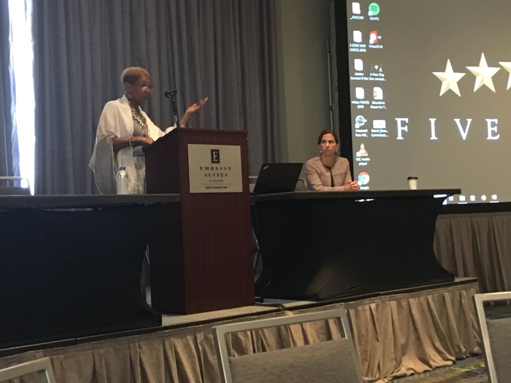 ER4Texas's tweet photo. Debra @TexasDFPS Jamie @TXChildrensComm presenting legislative and policy updates about work that has been done to help foster alumni succeed in higher ed. #er4tconf18 https://t.co/m9ploXeeel