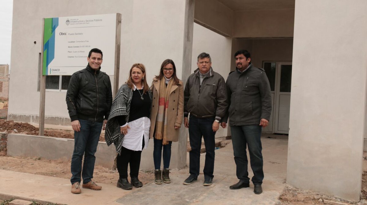 domingopeppo's tweet photo. Seguidamente, recorrimos obras en ejecución, como la refacción integral del #puestosanitario y el edificio de la EEP Nº780 y la EES Nº135. Queremos que todos los #chaqueños tengan #oportunidades vivan donde vivan. https://t.co/faK5Bd71Jq