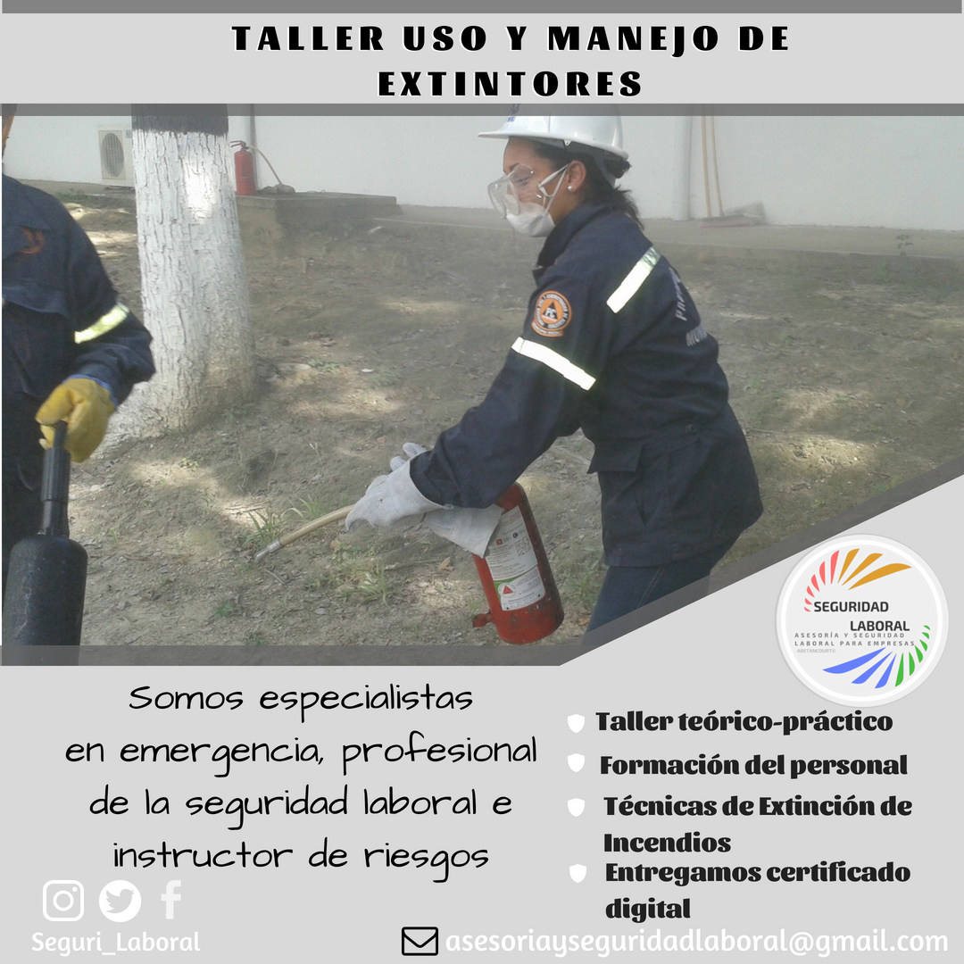 Seguri_Laboral's tweet photo. 👨🚒Taller Básico Uso y Manejo de Extintores: abordamos los aspectos teóricos para identificar oportunamente los tipos de incendio, se abordan las fuentes generadoras de incendio así como los tipos de extintores a emplear 🔥 🚒 #Seguridad #Lopcymat #Extintor #Incendio https://t.co/FWiGeqlCn0