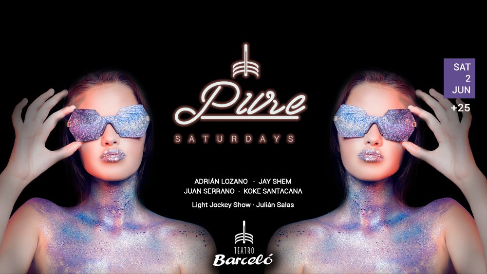 TeatroBarcelo's tweet photo. ¿Quiéres brillar como nunca? ⭐ Baila, riete y disfruta en el Pure Saturday de esta semana. ¡Es increíble lo bien que nos lo pasamos! 😍
Reservados: https://t.co/JlMoZDp3vm
Tlf: 637843930
#TeatroBarceló #PUREsaturdays https://t.co/o3jHhGdhV6
