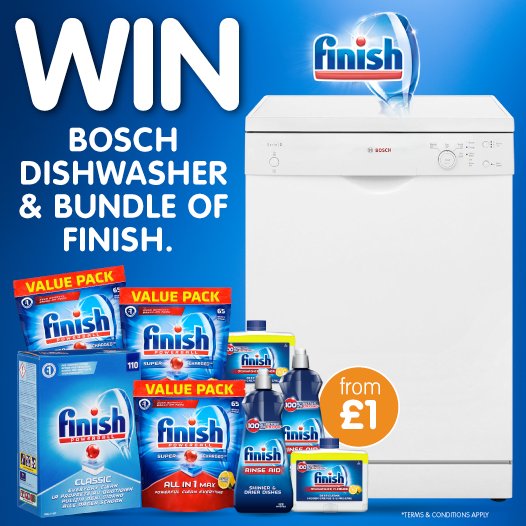bmstores's tweet photo. 💧 #COMPETITION TIME - ENDS SOON 💧
FOLLOW US, RETWEET this post and COMMENT #FinishBM for the chance to #WIN a BRILLIANT dishwasher and a big bundle of @FinishUK!
Competition ends 9am 7.6.18 https://t.co/UuIaa1vfUF