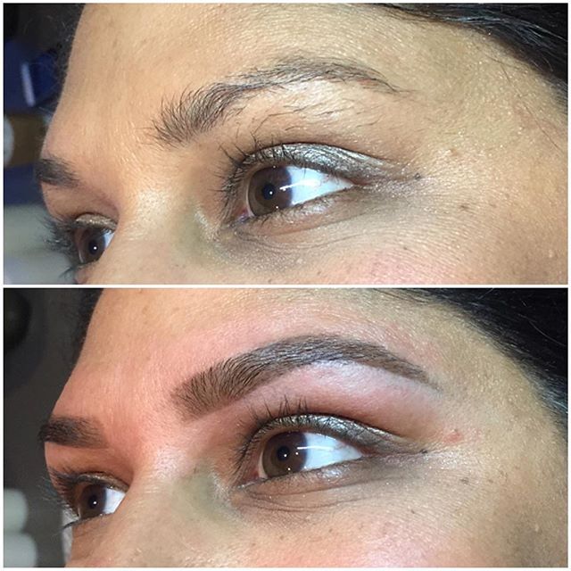 BrowBellaSpa's tweet photo. Before and after of the beautiful Miss @nadinebabu Tint by our new artist #ShannonJenneke and shaping by Krystal https://t.co/CEuVK7MStU
