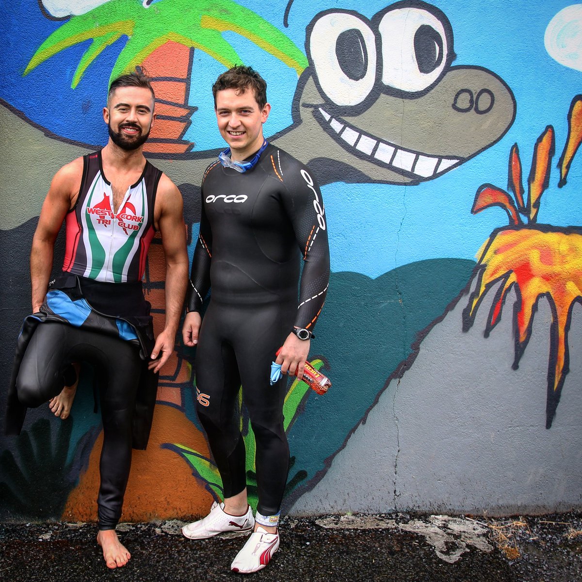 When online followers turn into fitfam.. Inspired this guy to take part in his first every triathlon today in Athy, Kildare. Legend!! We decided to get arty for our 1st shoot together!!🤣 @triathyireland 🏊‍♂️🚴‍♂️🤸‍♂️ #triathy