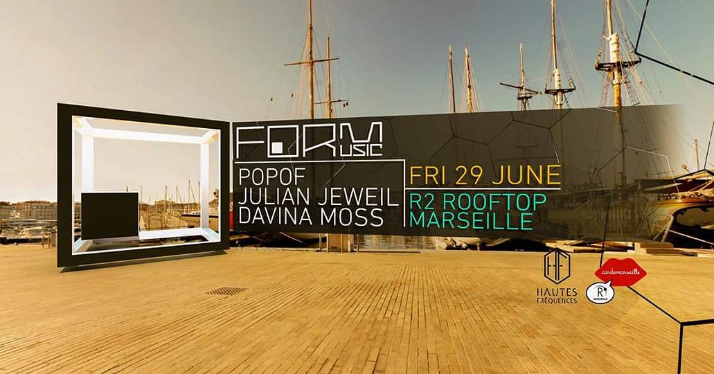 FORMmusic's tweet photo. Marseille June 29th at #r2rooftop w/ @popofofficial @JulianJeweil and @davinamossmusic !!! https://t.co/EpxPrxCGXG
