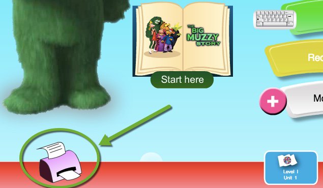 Teachers &amp; parents, find #MUZZYBBC Exercise Books aligned with each Muzzy unit. Select the Unit then click on printer icon. MUZZY makes learning a 2nd language fun!