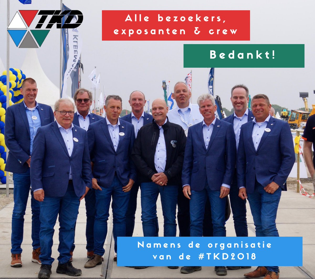 Wij willen graag alle bezoekers, exposanten en medewerkers van voor en  achter de schermen hartelijk danken voor het neerzetten van de #TKD2018. Met meer dan 15.000 bezoekers en 192 exposanten kijken wij als organisatie terug op drie fantastische TKD-dagen! Bedankt!