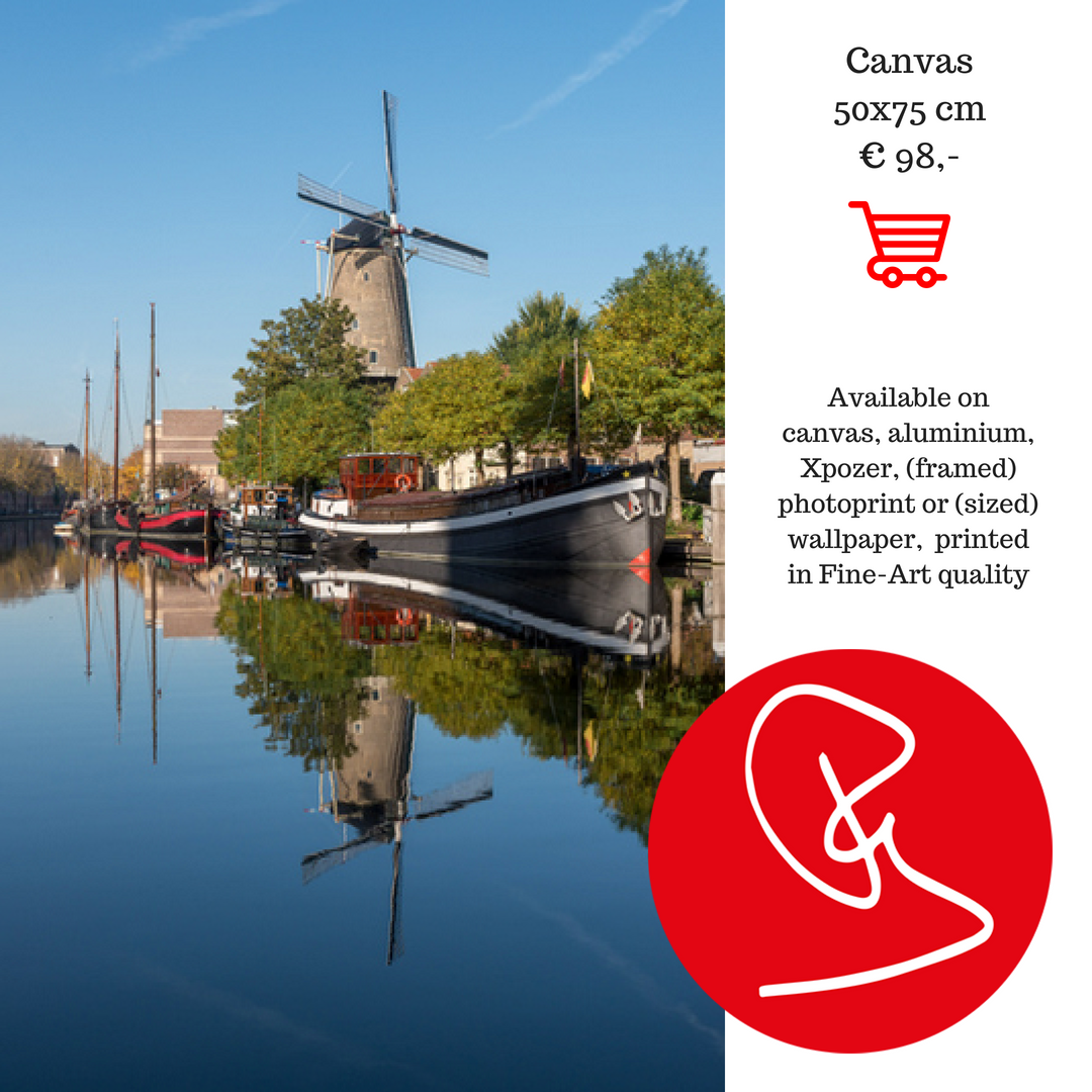 Remco_Gielen's tweet photo. Hou je van #Gouda? Hang dit werk aan de muur in de woonkamer, het kantoor of je praktijk van #molen De Roode Leeuw met op de voorgrond een prachtig #museumschip! Het is een #bestseller in mijn shop! ๐https://t.co/webvv6bb2N https://t.co/mFequGdPQV