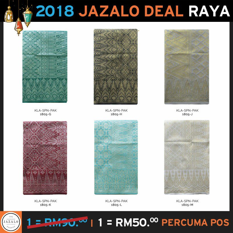 jazaloshoppe's tweet photo. Samping @KLasiaMY 

Promosi JAZALO RAYA 2018

Hanya RM50.00 percuma Pos

WhatsApp: https://t.co/nNYy763FBc

Web: https://t.co/kKMQvolXJB https://t.co/b2DbBrlz0O