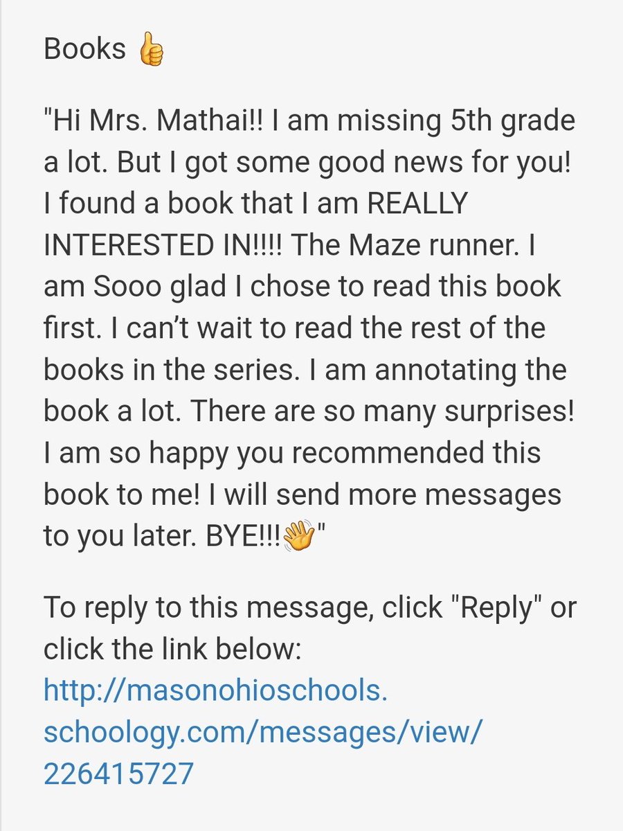 LittyMathaiEDU's tweet image. When a student messages you over summer break to tell you he is not only reading,  but annotating the book, you get all the feels!! 💓🙌🤩
#summerreading #AvoidtheSummerSlide 
#teacherfeels