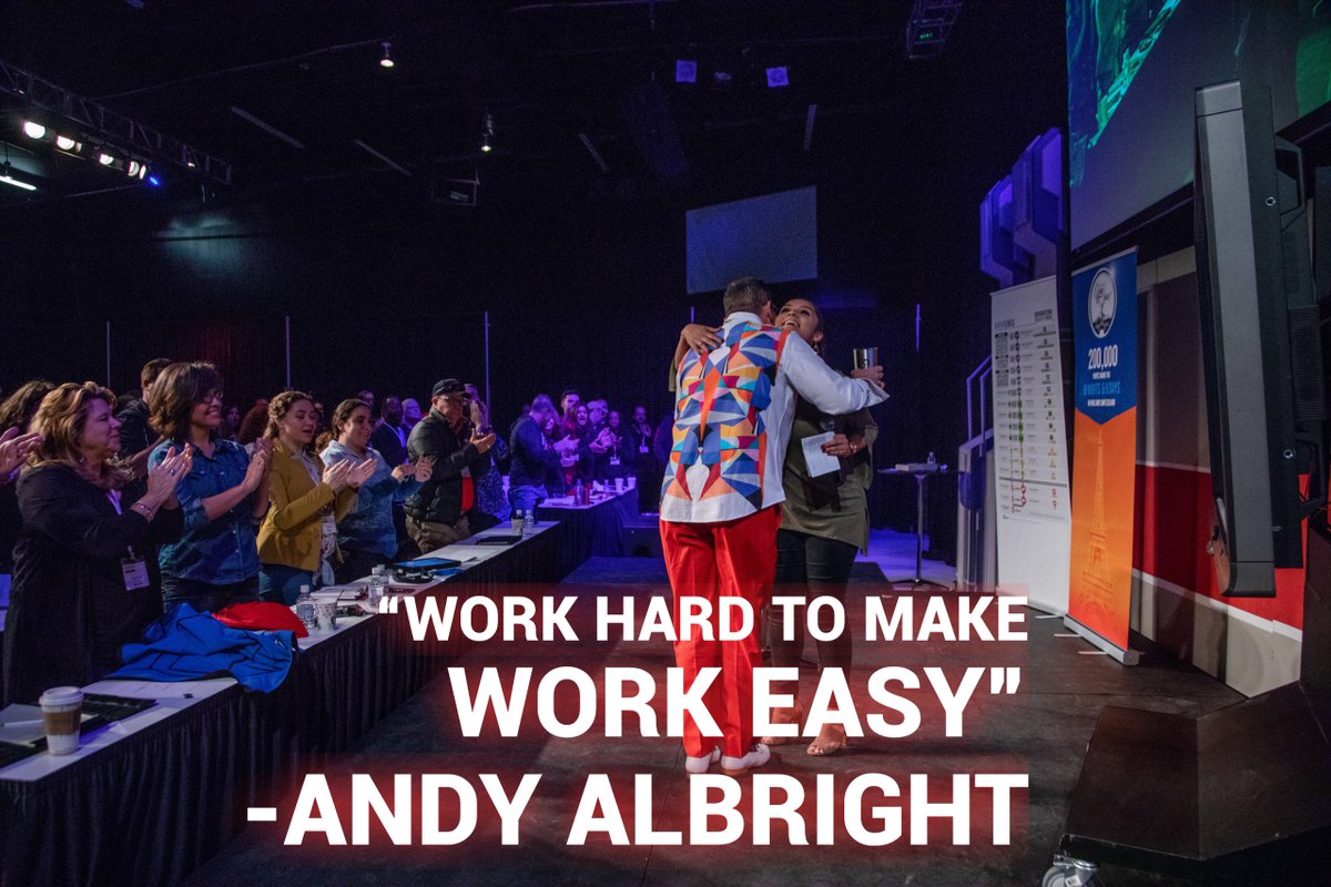 AndySAlbright's tweet image. “Work hard to make work easy” #plainandsimple