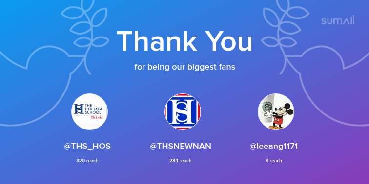 18THS_LS's tweet photo. Our biggest fans this week: @THS_HOS, @THSNEWNAN, @leeang1171. Thank you! via https://t.co/hvQHdXGEnG https://t.co/mMxTKtFH8o