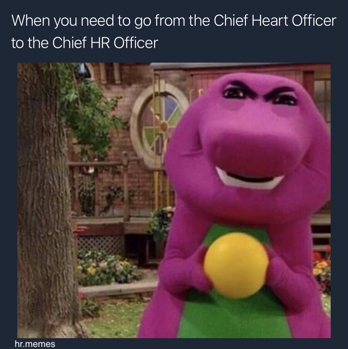 memes_hr's tweet photo. #chiefheartofficer #chiefhrofficer #LessHeart #PolicyPolice #hrmemes #recruitingmemes #HR #humanresources #Talent #SHRM #HRBlog #talentadvisor #hrpositive #NextChat #culture #recruiting #HRBooks #HRMS #hrtech #hrtribe #hrconference #hrconsultant #SHRMBlogger18 #management https://t.co/bwAqkVzI8P