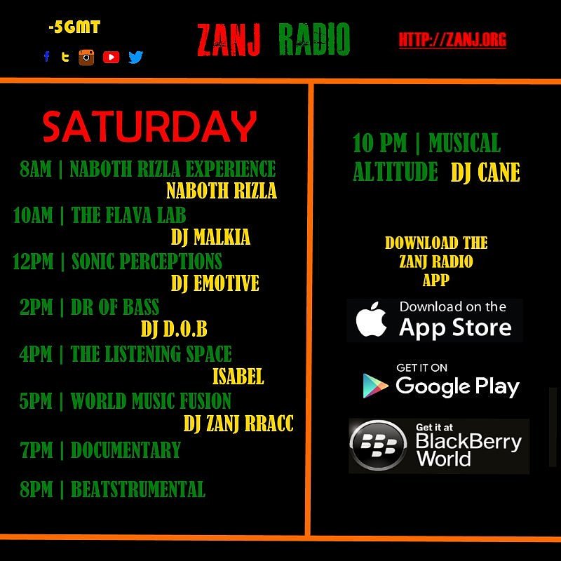 hiphoptia's tweet photo. on #HipHopTIAradio #NabothRIZLAEXPERIENCE today (Saturday) from 3-5pm CAT Zim/8-10am -5UTC Jamaica Time w/ @nabothrizla #HHTIAradio on @ZANJRADIO (Jamaica). Feature @djalvinzim #ChilledAfroPop #Mixes & @falzthebahdguy @GingerTrill #Trizzle #Zodiac @thebantuqueen & more https://t.co/a1PNqZiF4C
