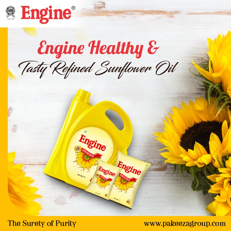 EngineBrand's tweet photo. Engine Refined sunflower oil is rich in natural nutrient, PUFA (Polyunsaturated Fatty Acids) and has zero cholesterol. Also Enriched with vitamin A, D and E.
#PurestOil #sunfloweroil #RefinedOil #RefinedSunflowerOil #Sunflower #oil #SunflowerSeeds #EngineBrand #EngineSunflowerOil https://t.co/OmYQOscZt1